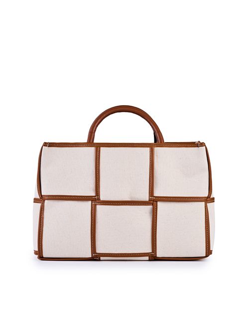 Borsa Melissa Cotton F01 Bianco/Marrone viamailbag | MELISSA COTTONF01